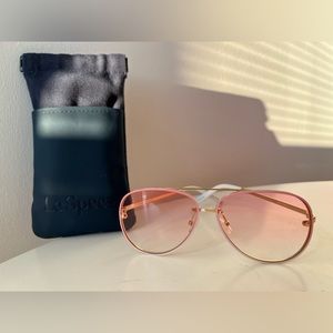 Le Specs Pink Ombre Sunglasses